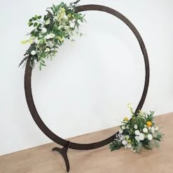 7.4 Ft Round Natural Wood Wedding Arch Backdrop Stand - Dark Brown 16 7.4 Ft Round Natural Wood Wedding Arch Backdrop Stand - Dark Brown -Optimal Home Decoration 7 4 ft round natural wood wedding arch backdrop stand dark brown bkdp stndcir3 dkbn 30121263104063