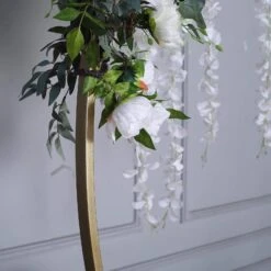 7.5 Ft Round Metal Wreath Wedding Arch Backdrop Stand - Gold 16 7.5 Ft Round Metal Wreath Wedding Arch Backdrop Stand - Gold -Optimal Home Decoration 7 5 ft round metal wreath wedding arch backdrop stand gold bkdp stndcir1 gold 13852326232127