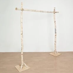 7.5 Ft Square Natural Birch Wood Wedding Arch Backdrop Stand -Optimal Home Decoration 7 5 ft square natural birch wood wedding arch backdrop stand bkdp stndrec3 nat 30035159679039