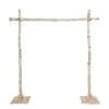 7.5 Ft Square Natural Birch Wood Wedding Arch Backdrop Stand -Optimal Home Decoration 7 5 ft square natural birch wood wedding arch backdrop stand bkdp stndrec3 nat 30035159842879