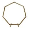 7 Ft Heptagon Wood Wedding Arch Backdrop Stand - Natural -Optimal Home Decoration 7 ft heptagon wood wedding arch backdrop stand natural bkdp stnd hept1 nat 28009878585407