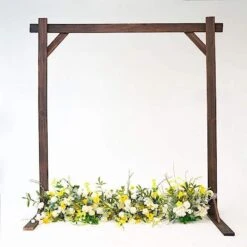 7 Ft Square Wood Wedding Arch Backdrop Stand - Dark Brown 19 7 Ft Square Wood Wedding Arch Backdrop Stand - Dark Brown -Optimal Home Decoration 7 ft square wood wedding arch backdrop stand dark brown bkdp stndrec2 dkbn 28963830267967