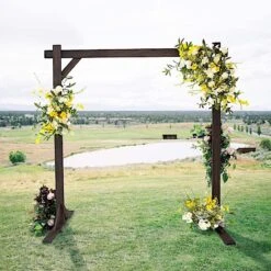 7 Ft Square Wood Wedding Arch Backdrop Stand - Dark Brown 22 7 Ft Square Wood Wedding Arch Backdrop Stand - Dark Brown -Optimal Home Decoration 7 ft square wood wedding arch backdrop stand dark brown bkdp stndrec2 dkbn 29567762399295