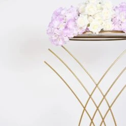 7 Ft Tall Metal Flower Display Stand Mermaid Tail Design Pedestal - Gold 13 7 Ft Tall Metal Flower Display Stand Mermaid Tail Design Pedestal - Gold -Optimal Home Decoration 7 ft tall metal flower display stand mermaid tail design pedestal gold iron stnd08 82 gold 30393244155967