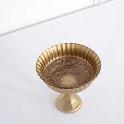 7" Roman Style Metal Compote Vase Flower Bowl Centerpiece - Gold 20 7" Roman Style Metal Compote Vase Flower Bowl Centerpiece - Gold -Optimal Home Decoration 7 roman style metal compote vase flower bowl centerpiece gold vase pb006 7 gold 30799560310847
