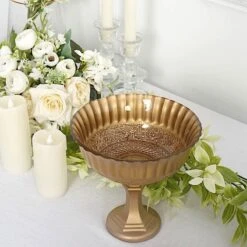 7" Roman Style Metal Compote Vase Flower Bowl Centerpiece - Gold 15 7" Roman Style Metal Compote Vase Flower Bowl Centerpiece - Gold -Optimal Home Decoration 7 roman style metal compote vase flower bowl centerpiece gold vase pb006 7 gold 30799571877951