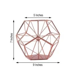 7" Tall Geometric Candle Holder Metal Vase -Optimal Home Decoration 7 tall geometric candle holder metal vase 28939824562239
