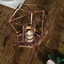7" Tall Geometric Candle Holder Metal Vase -Optimal Home Decoration 7 tall geometric candle holder metal vase 28939824660543