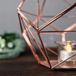 7" Tall Geometric Candle Holder Metal Vase -Optimal Home Decoration 7 tall geometric candle holder metal vase 28940544933951