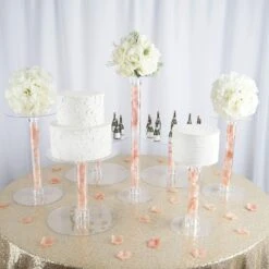 7 Tiers Clear Wedding Party Cup CAKE Stand Set Supply 14 7 Tiers Clear Wedding Party Cup CAKE Stand Set Supply -Optimal Home Decoration 7 tiers clear wedding party cup cake stand set supply cake stnd 7t 3 28534982967359