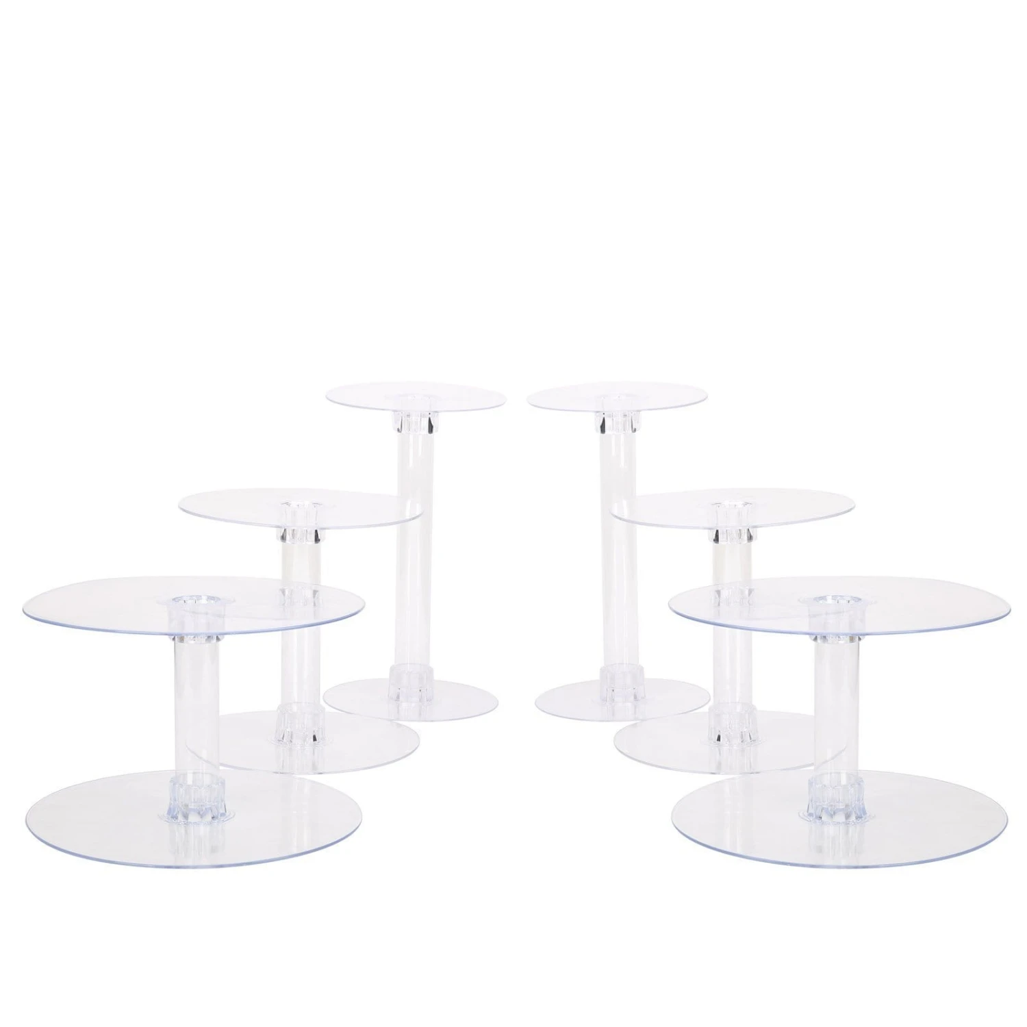 7 Tiers Clear Wedding Party Cup CAKE Stand Set Supply 3 7 Tiers Clear Wedding Party Cup CAKE Stand Set Supply