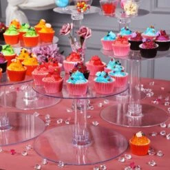 7 Tiers Clear Wedding Party Cup CAKE Stand Set Supply 15 7 Tiers Clear Wedding Party Cup CAKE Stand Set Supply -Optimal Home Decoration 7 tiers clear wedding party cup cake stand set supply cake stnd 7t 3 5047494803519