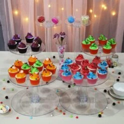 7 Tiers Clear Wedding Party Cup CAKE Stand Set Supply 16 7 Tiers Clear Wedding Party Cup CAKE Stand Set Supply -Optimal Home Decoration 7 tiers clear wedding party cup cake stand set supply cake stnd 7t 3 5047503978559