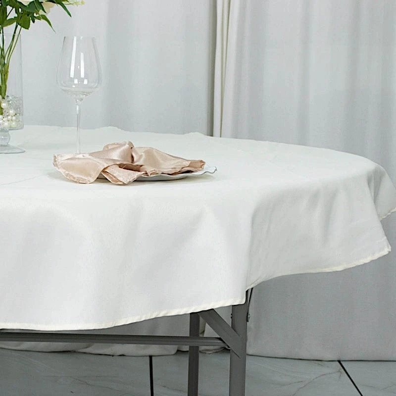 70" Premium Polyester Round Tablecloth Wedding Party Table Linens 15 70" Premium Polyester Round Tablecloth Wedding Party Table Linens - Image 13