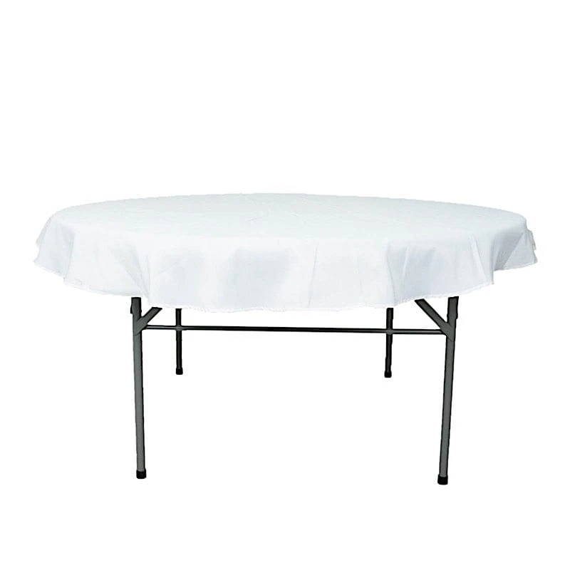 70" Premium Polyester Round Tablecloth Wedding Party Table Linens 21 70" Premium Polyester Round Tablecloth Wedding Party Table Linens - Image 19