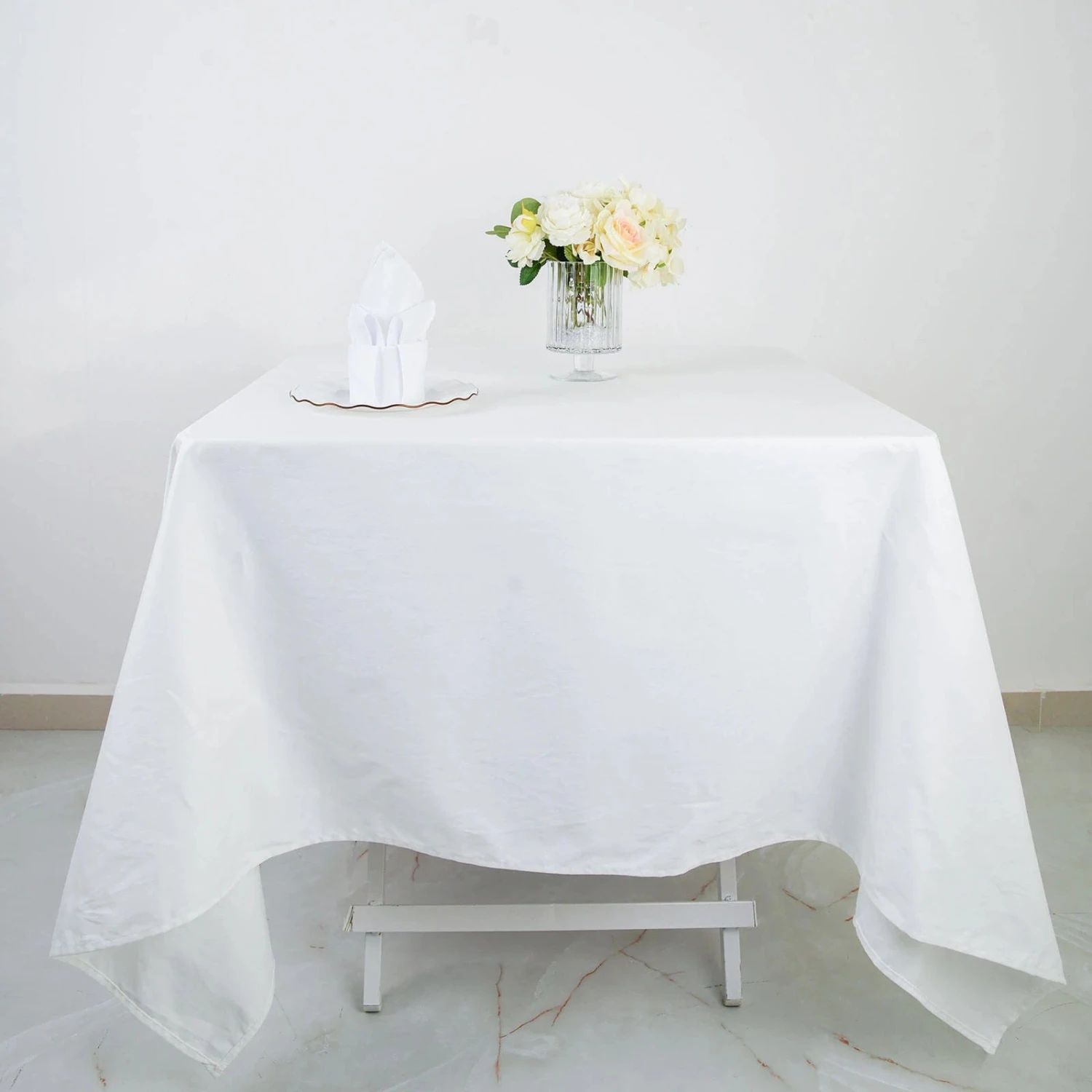 70" X 70" Cotton Square Tablecloth Wedding Linen 13 70" X 70" Cotton Square Tablecloth Wedding Linen - Image 11