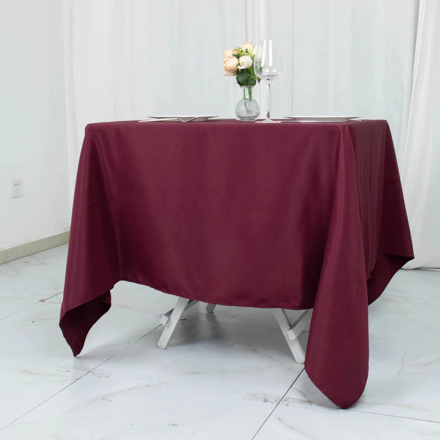 70" X 70" Premium Polyester Square Tablecloth 14 70" X 70" Premium Polyester Square Tablecloth - Image 12