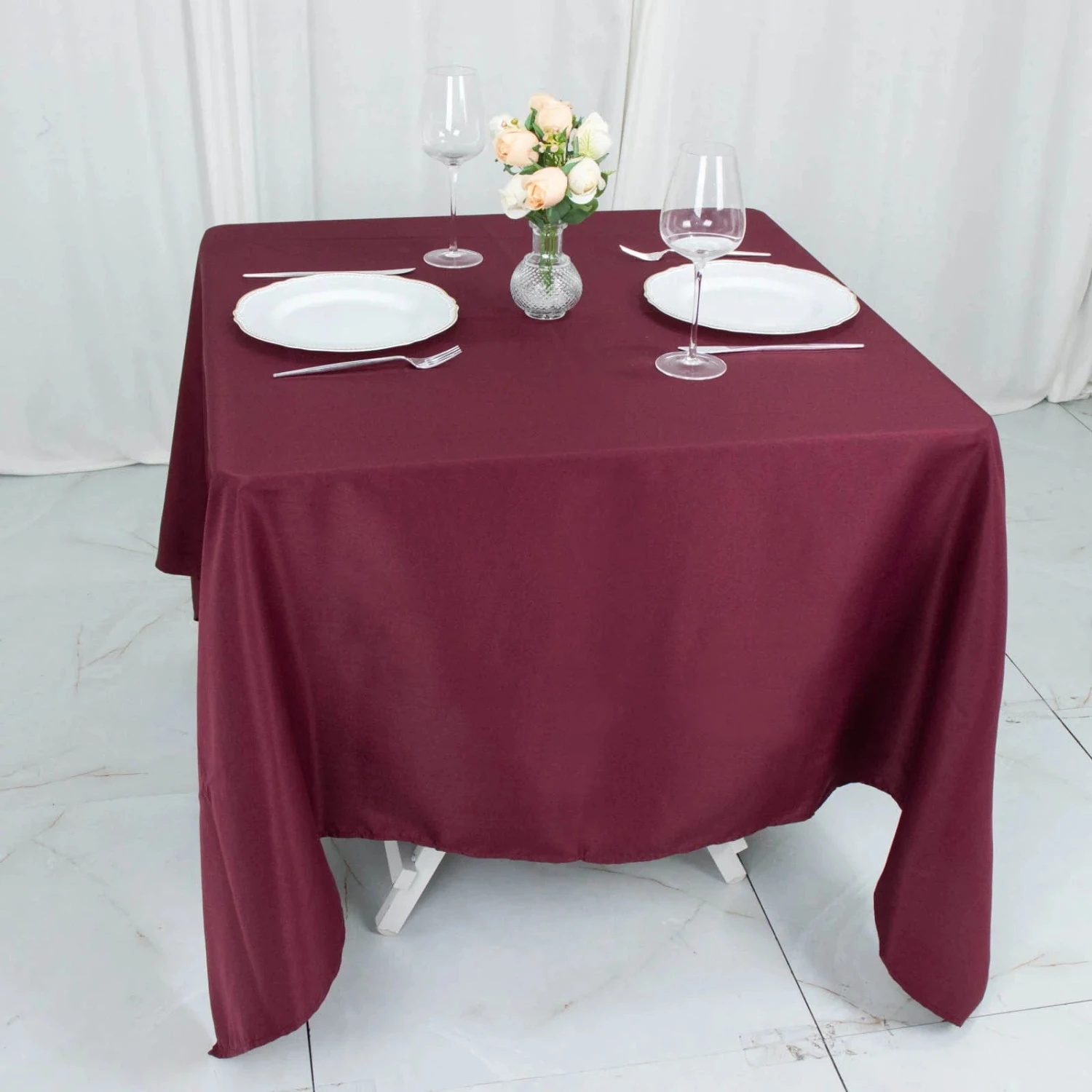 70" X 70" Premium Polyester Square Tablecloth 12 70" X 70" Premium Polyester Square Tablecloth - Image 10