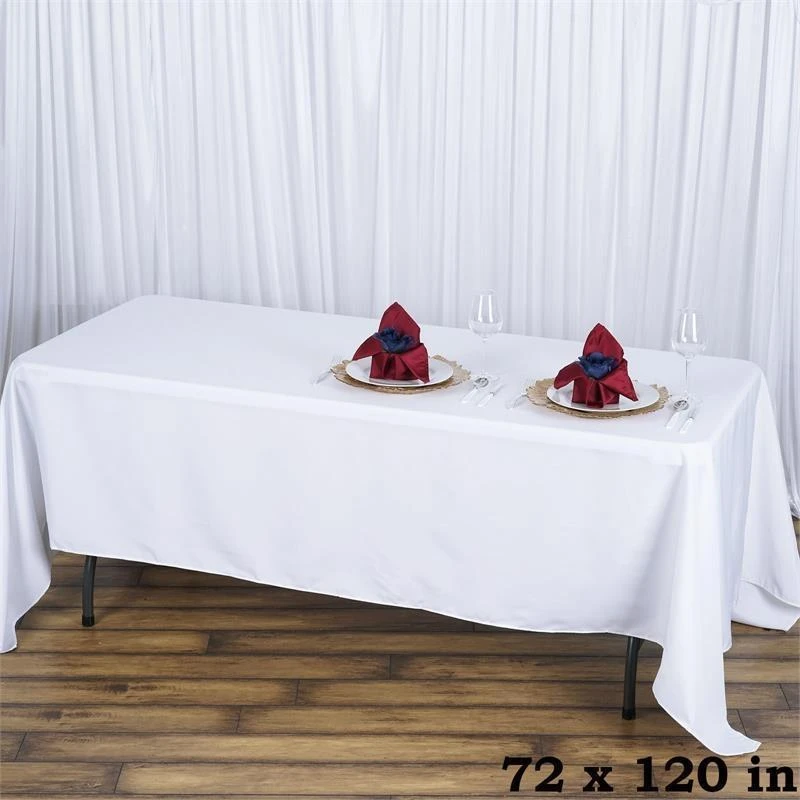 72" X 120" Premium Polyester Rectangular Tablecloth 17 72" X 120" Premium Polyester Rectangular Tablecloth - Image 15