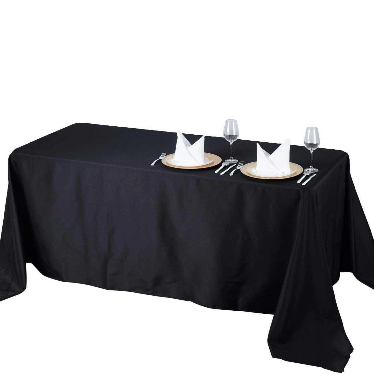 72" X 120" Premium Polyester Rectangular Tablecloth 3 72" X 120" Premium Polyester Rectangular Tablecloth