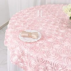 72" X 72" Satin Ribbon Roses Table Overlay -Optimal Home Decoration 72 x 72 satin ribbon roses table overlay 29519640952895