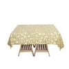 72" X 72" Tulle Square Table Overlay With Embroidered Sequins -Optimal Home Decoration 72 x 72 sequin leaf embroidered seamless tulle table overlay lay72 02 flor gold 30906121814079