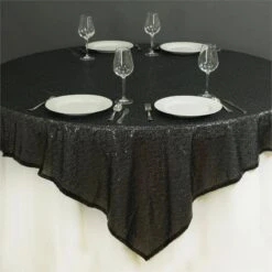 72" X 72" Sequined Table Overlay -Optimal Home Decoration 72 x 72 sequined table overlay 29109400338495