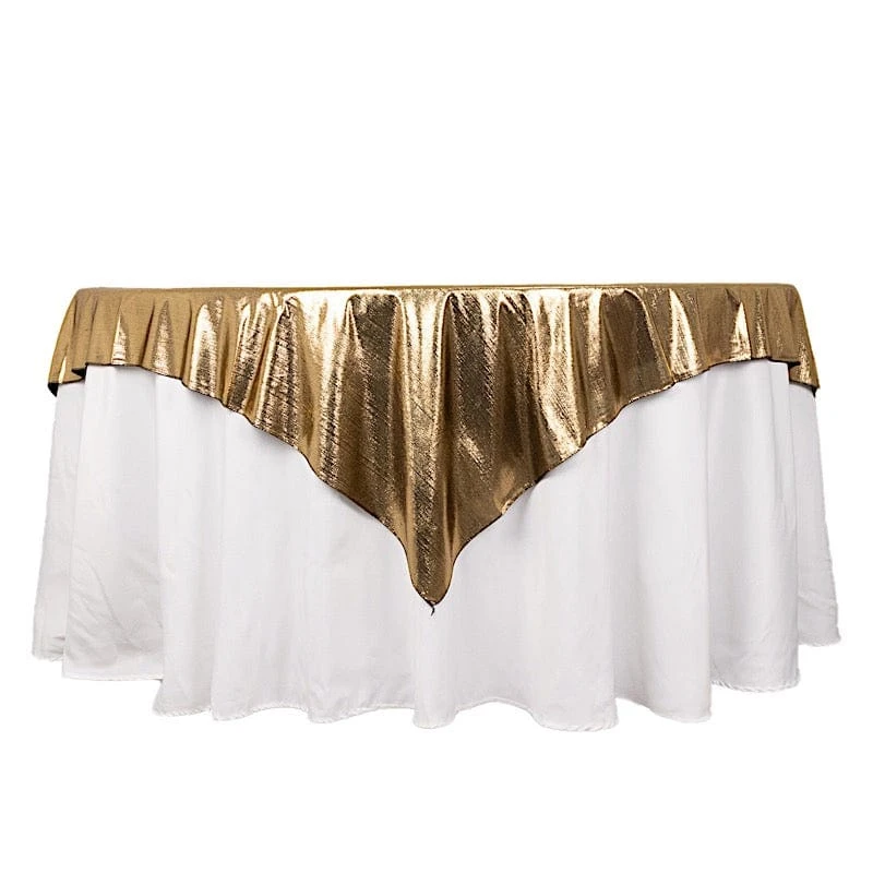 72" X 72" Polyester Square Table Overlay With Glitter Sequin Dots 3 72" X 72" Polyester Square Table Overlay With Glitter Sequin Dots