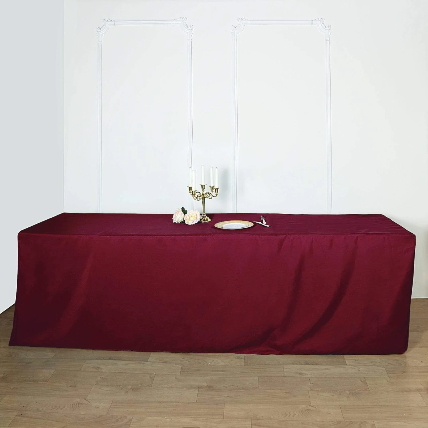 8 Ft Fitted Polyester Tablecloth 96" X 30" X 30" 20 8 Ft Fitted Polyester Tablecloth 96" X 30" X 30" - Image 18