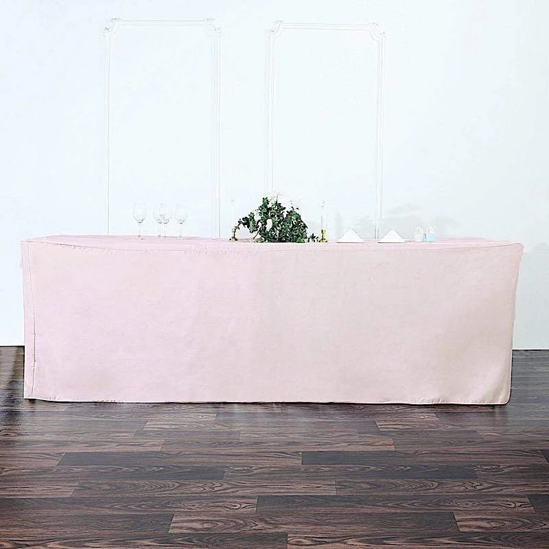 8 Ft Fitted Polyester Tablecloth 96" X 30" X 30" 17 8 Ft Fitted Polyester Tablecloth 96" X 30" X 30" - Image 15