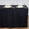 8 Ft Fitted Polyester Tablecloth 96" X 30" X 30" 1 8 Ft Fitted Polyester Tablecloth 96" X 30" X 30" -Optimal Home Decoration 8 ft fitted polyester tablecloth 96 x 30 x 30 tab fit8 blk 28966134317119