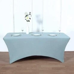 8 Ft Fitted Spandex Tablecloth 96" X 30" X 30" 40 8 Ft Fitted Spandex Tablecloth 96" X 30" X 30" -Optimal Home Decoration 8 ft fitted spandex tablecloth 96 x 30 x 30 28975270527039