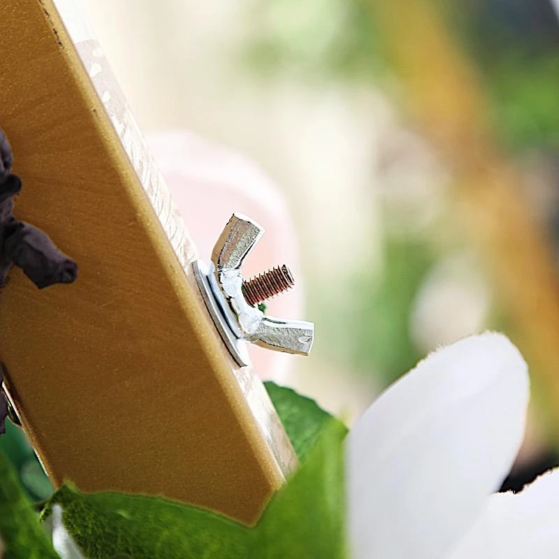 8 Ft Tall Square Metal Wedding Arch Backdrop Stand - Gold 5 8 Ft Tall Square Metal Wedding Arch Backdrop Stand - Gold - Image 3