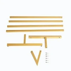 8 Ft Tall Triangle Metal Wedding Arch Backdrop Stand - Gold 13 8 Ft Tall Triangle Metal Wedding Arch Backdrop Stand - Gold -Optimal Home Decoration 8 ft tall triangle metal wedding arch backdrop stand gold bkdp stndtri1 gold 15143685947455