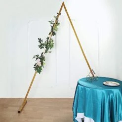 8 Ft Tall Triangle Metal Wedding Arch Backdrop Stand - Gold 12 8 Ft Tall Triangle Metal Wedding Arch Backdrop Stand - Gold -Optimal Home Decoration 8 ft tall triangle metal wedding arch backdrop stand gold bkdp stndtri1 gold 15143688831039