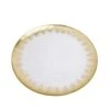 8 Pcs 13" Round Glass Charger Plates - Clear With Gold Spray Rim -Optimal Home Decoration 8 pcs 13 round glass charger plates clear with gold spray rim chrg glas0003 gold 28525418446911