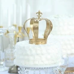 8" Tall Metal Royal Crown Fleur-de-lis Cake Topper Party Centerpiece Decorations - Gold 15 8" Tall Metal Royal Crown Fleur-de-lis Cake Topper Party Centerpiece Decorations - Gold -Optimal Home Decoration 8 tall metal royal crown fleur de lis cake topper party centerpiece decorations gold cake crown04 7 gold 13827010887743