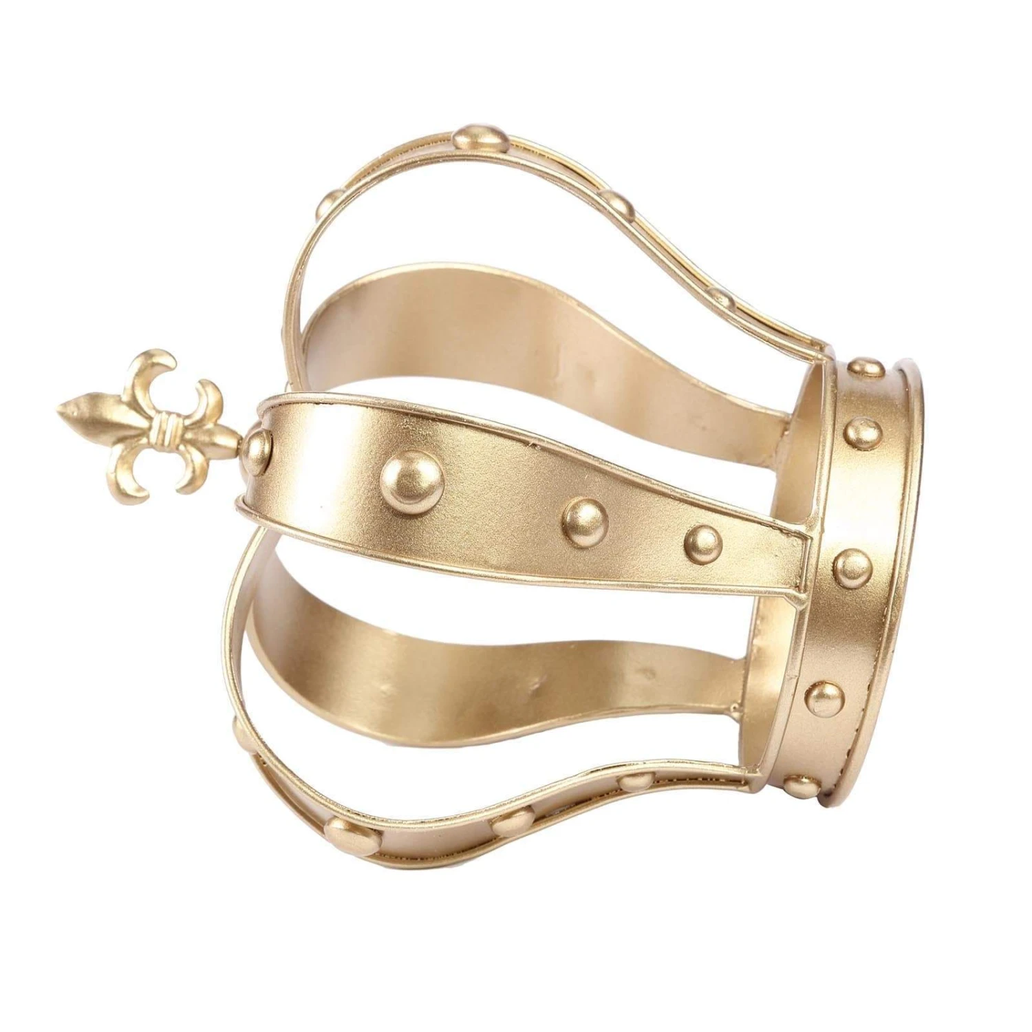 8" Tall Metal Royal Crown Fleur-de-lis Cake Topper Party Centerpiece Decorations - Gold 9 8" Tall Metal Royal Crown Fleur-de-lis Cake Topper Party Centerpiece Decorations - Gold - Image 7