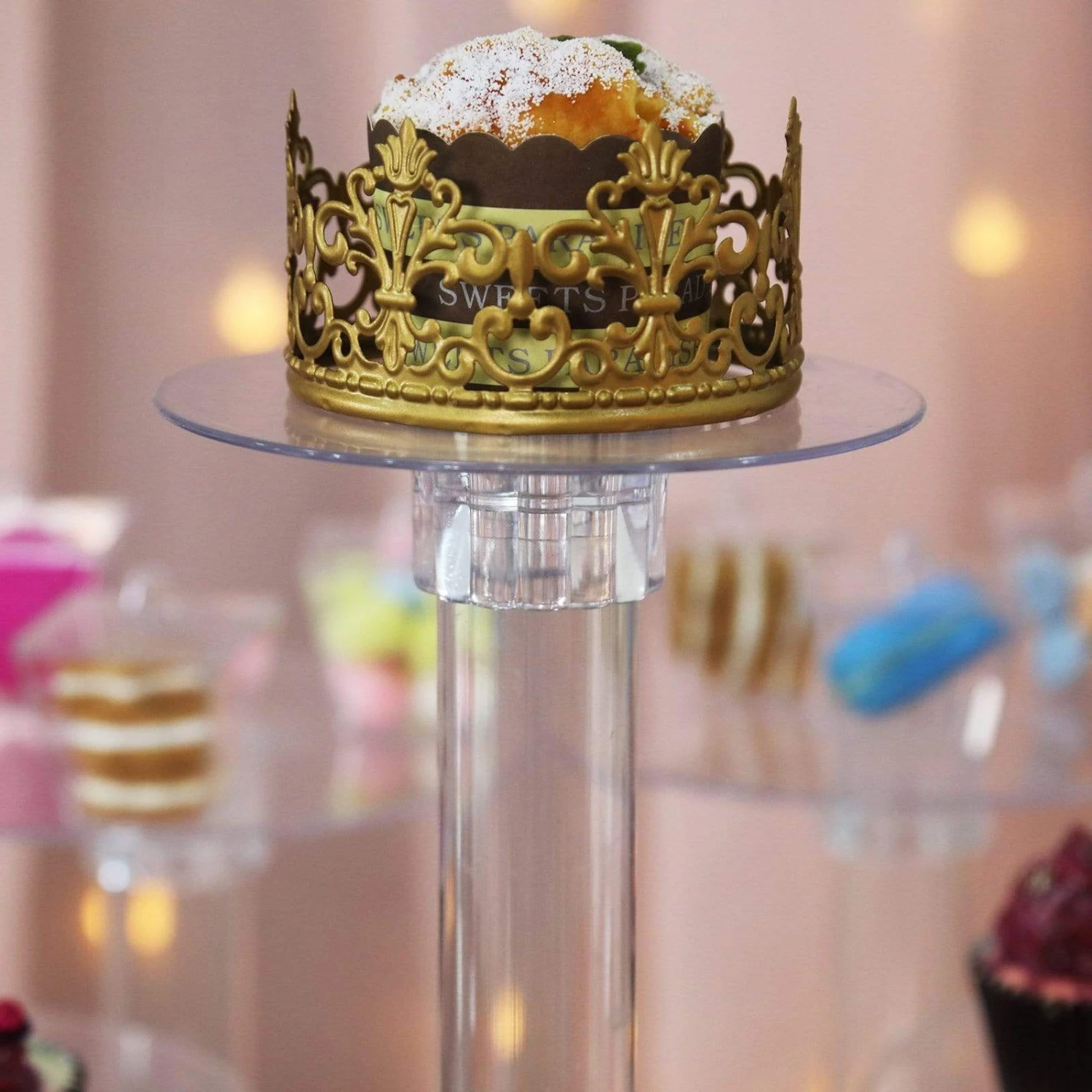 8 Tiers Clear Wedding Acrylic Cupcake CAKE Stand Set 9 8 Tiers Clear Wedding Acrylic Cupcake CAKE Stand Set - Image 7