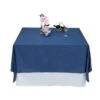 85" X 85" Faux Denim Polyester Table Overlay - Dark Blue 1 85" X 85" Faux Denim Polyester Table Overlay - Dark Blue -Optimal Home Decoration 85 x 85 faux denim polyester table overlay dark blue lay85 denm 4770469642303