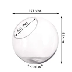 9" Tall Slanted Glass Terrarium Vase - Clear -Optimal Home Decoration 9 tall slanted glass terrarium vase clear vase a34 9 13548931514431