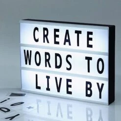 9" X 12" LED Lightbox Marquee Signs Light Up Letter Board - Cool White -Optimal Home Decoration 9 x 12 led lightbox marquee signs light up letter board cool white wod metltr04 wht 15926589489215