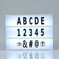 9" X 12" LED Lightbox Marquee Signs Light Up Letter Board - Cool White