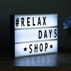 9" X 12" LED Lightbox Marquee Signs Light Up Letter Board - Cool White -Optimal Home Decoration 9 x 12 led lightbox marquee signs light up letter board cool white wod metltr04 wht 28525835976767