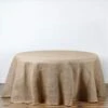 90" Burlap Round Tablecloth - Natural Brown -Optimal Home Decoration 90 burlap round tablecloth natural brown tab jute 90 nat 4756673462335