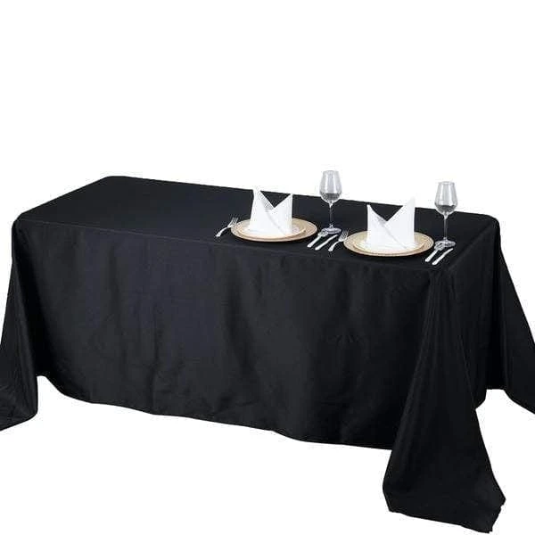 90" X 132" Polyester Rectangular Tablecloth 5 90" X 132" Polyester Rectangular Tablecloth - Image 3