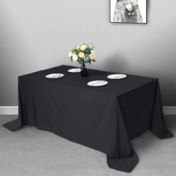 90" X 132" Polyester Rectangular Tablecloth 25 90" X 132" Polyester Rectangular Tablecloth -Optimal Home Decoration 90 x 132 polyester rectangular tablecloth 29012087373887