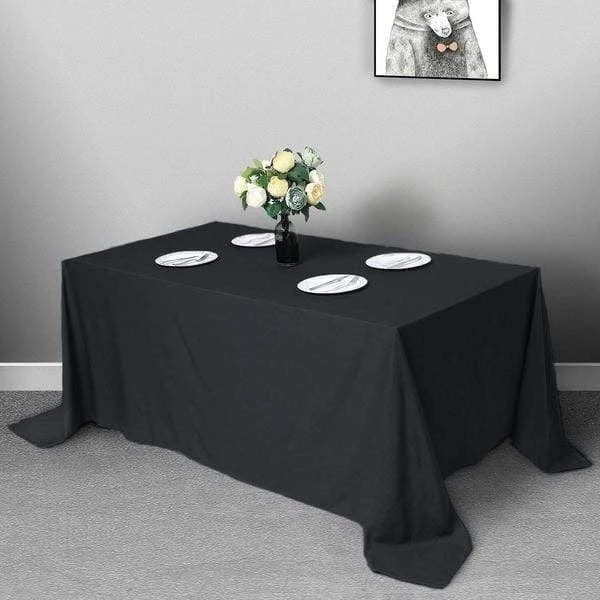 90" X 132" Polyester Rectangular Tablecloth 6 90" X 132" Polyester Rectangular Tablecloth - Image 4