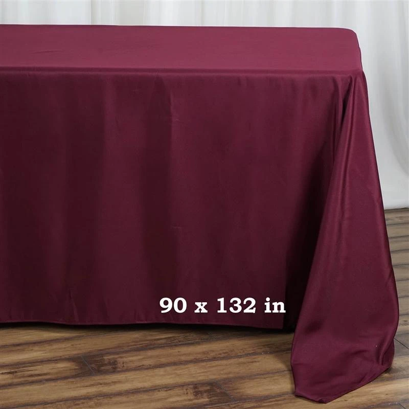 90" X 132" Polyester Rectangular Tablecloth 13 90" X 132" Polyester Rectangular Tablecloth - Image 11