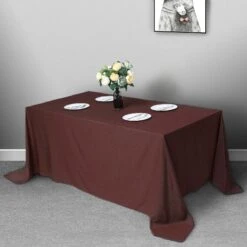 90" X 132" Polyester Rectangular Tablecloth 40 90" X 132" Polyester Rectangular Tablecloth -Optimal Home Decoration 90 x 132 polyester rectangular tablecloth 29012087963711